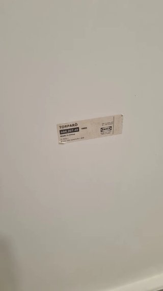 Mesa plegable blanca metal Ikea Torparo