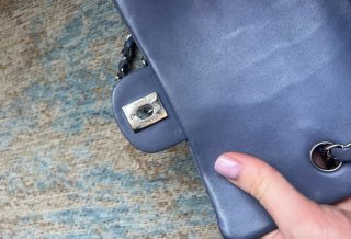 Bolso Chanel Azul Plateado
