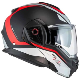 Casco Modular NZI Fastback DUO Negro Rojo