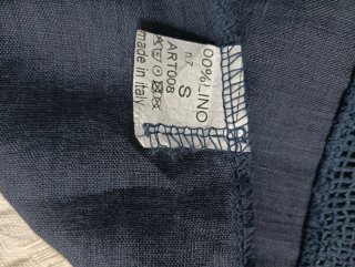 Vestito/Camicione Lino blu  Tg. M