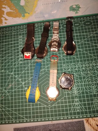 Set di 7 Orologi Vintage Promozionali