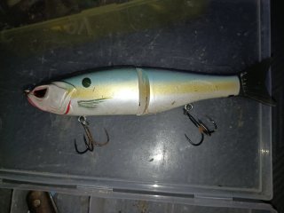 Pack 5 señuelos pesca swimbait articulados