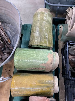 Tejas malagueñas vidriadas