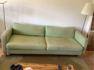 Sofá cama verde Ikea