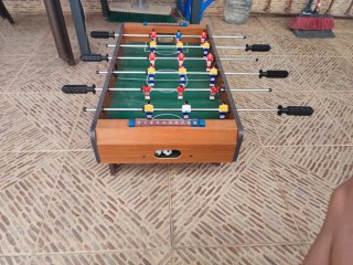 Futbolín de madera