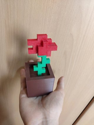 Flor Minecraft Roja