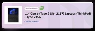 Portátil Lenovo ThinkPad L14 Gen 6 i7 16 512