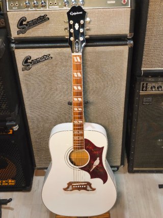 Epiphone Limited Edition Dove Pro Guitarra Blanca