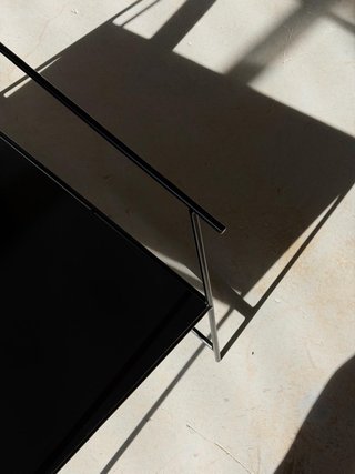 Silla Diseño Metálica Negra