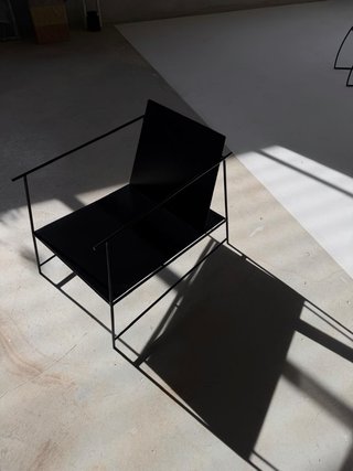 Silla Diseño Metálica Negra