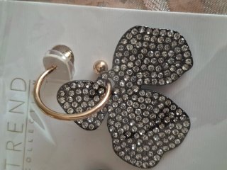 Pendientes Parfois Flor Cristales Dorados y Plata