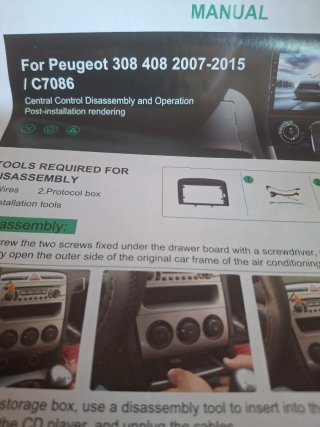 Android 13 Radio Peugeot 308 408 2/64GB