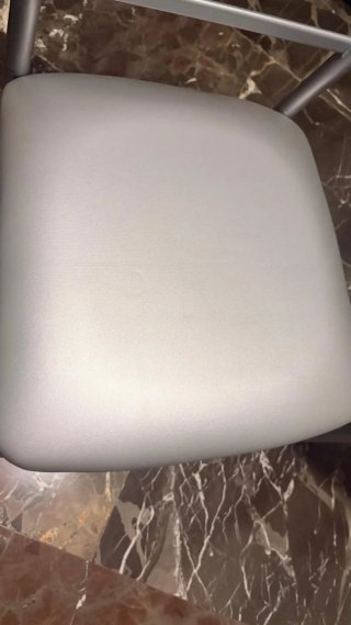 Sillas metálicas cocina plateadas (2 unidades)