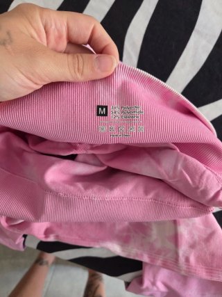 Leggings deportivos tie-dye rosa