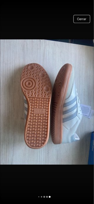 Zapatillas Adidas Samba Beige y Blancas