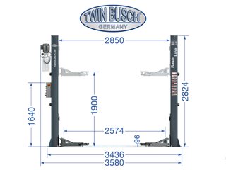 Elevador 2 columnas TW242E-G