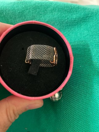 Anillo Tous Oso Negro y Dorado