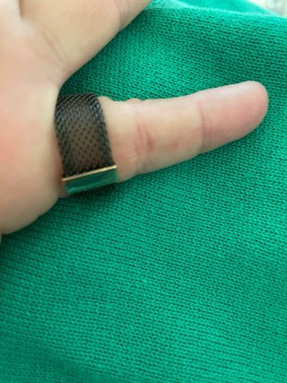 Anillo Tous Oso Negro y Dorado