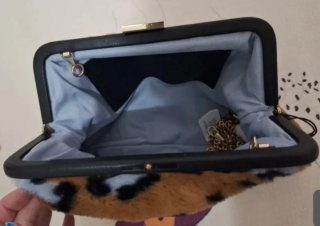 Bolso pelo estampado animal print