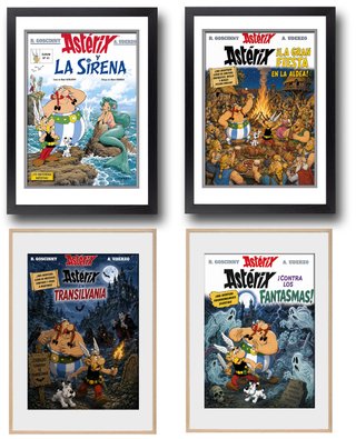 32 portadas de comics ineditas de ASTERIX en poste