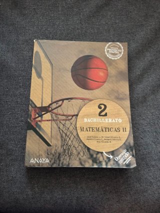 Libro Matemáticas II 2o de Bachillerato