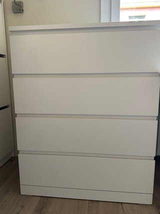 Cómoda Malm Ikea 4 cajones 80x100 cm