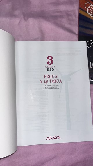 Libro fisica y quimica tercero de la eso