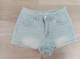 Shorts vaqueros desgastados talla S