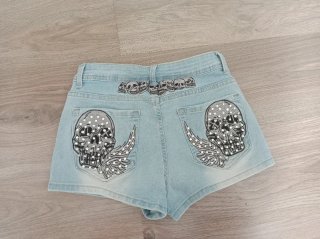Shorts vaqueros desgastados talla S