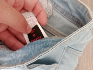 Shorts vaqueros desgastados talla S