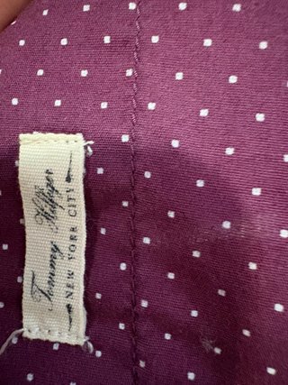 Camisa Tommy Hilfiger Morada Talla M