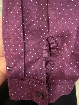Camisa Tommy Hilfiger Morada Talla M