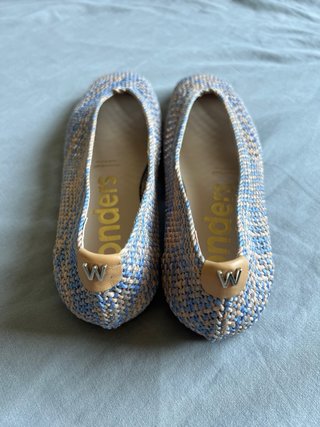 Bailarinas Wonders Azul Trenzado