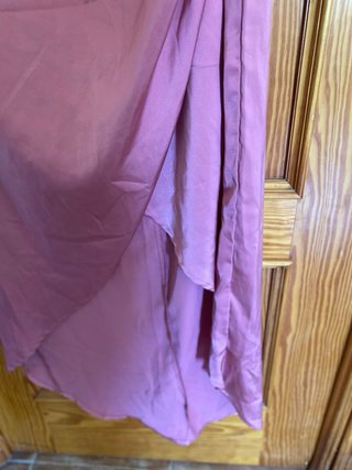 Vestido fiesta midi T42 rosa