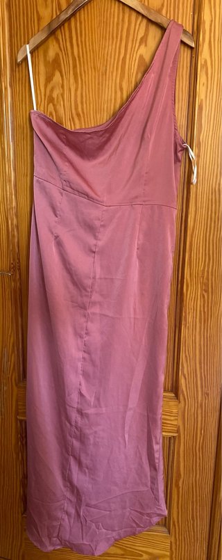Vestido fiesta midi T42 rosa