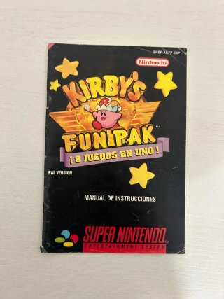 Manual Super Nintendo Kirby's Fun Pak