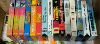 Lote 15 Cintas VHS precio negociable