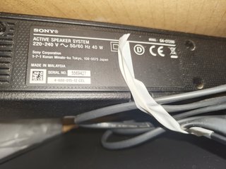 Barra de Sonido Sony SA-CT290 2.1 Negro