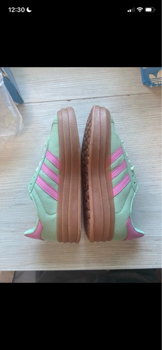 Zapatillas Adidas Gazelle Verde y Rosa