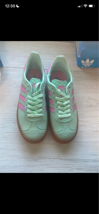 Zapatillas Adidas Gazelle Verde y Rosa