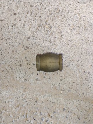 Válvula antirretorno  clapeta. 1 1/2 metal