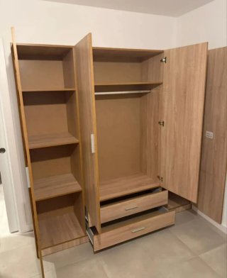 Armario 4 puertas madera