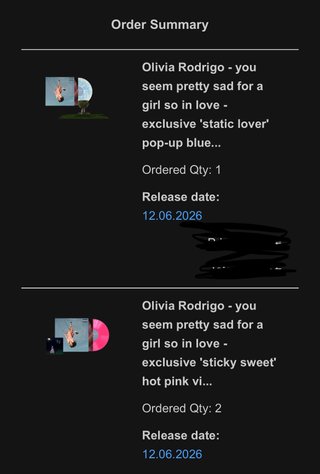 *FIRMADO Olivia Rodrigo-You Seem Pretty Sad vinilo