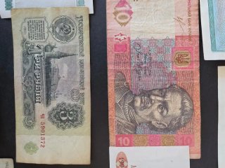 Lote de billetes de Europa del Este. URSS