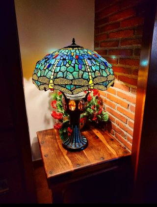 Lámpara Tiffany XL Cristal Dragonfly