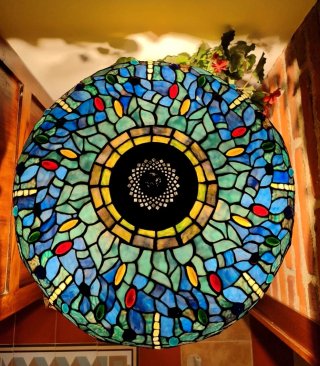 Lámpara Tiffany XL Cristal Dragonfly