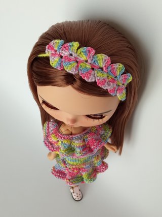 Top, falda-pantalón y felpa arcoíris - Blythe