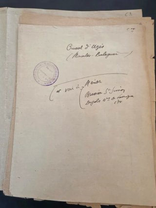 Manuscritos antiguos Francia  SXVII?