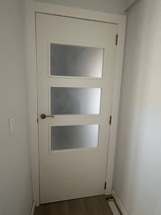 2 Puertas Madera Blancas con Cristal