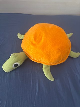 Peluche Tortuga Ikea Naranja y Verde
